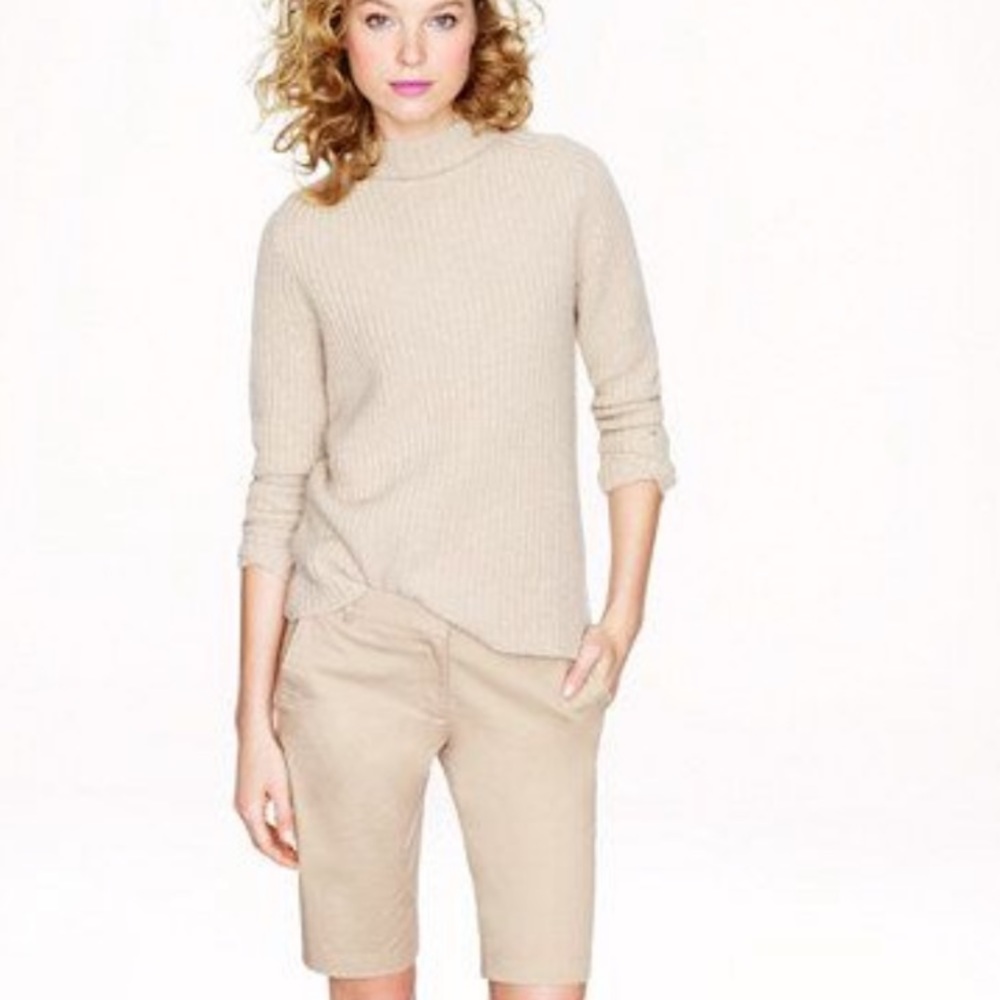 J. Crew City Fit Tan Bermuda Golf Shorts